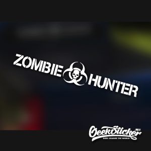 Zombie Hunter Windshield decal sticker