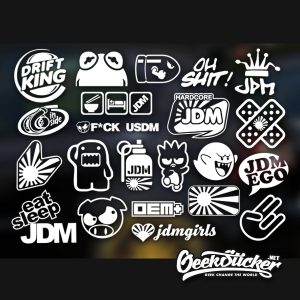 22PCS JDM Decal Stickers