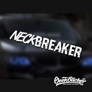 Neck Breaker Windshield Decal Sticker
