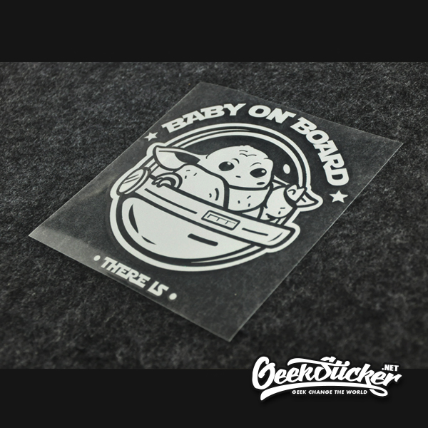 Baby Yoda car decal