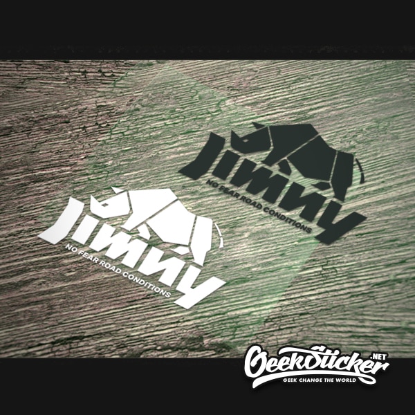Jimny cubist rhino sticker decal -5