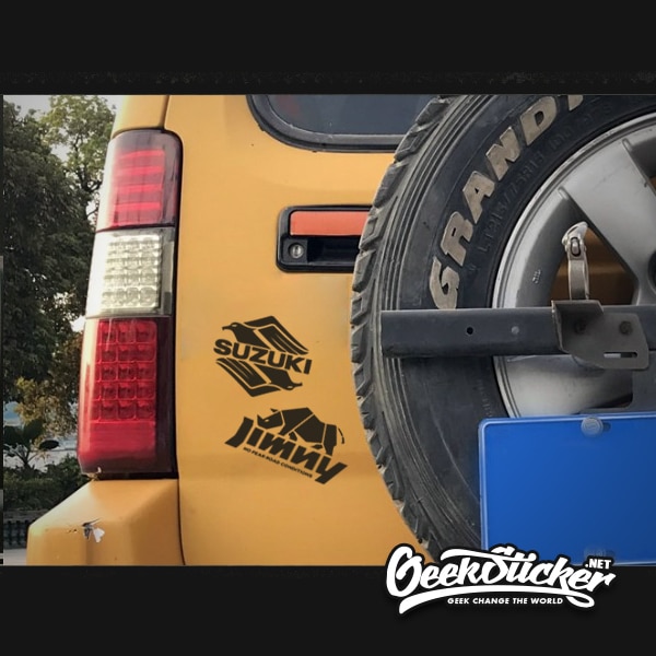 Jimny cubist rhino sticker decal -3