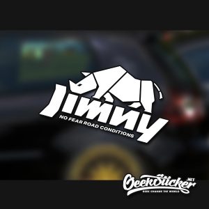 Jimny cubist rhino sticker decal -6