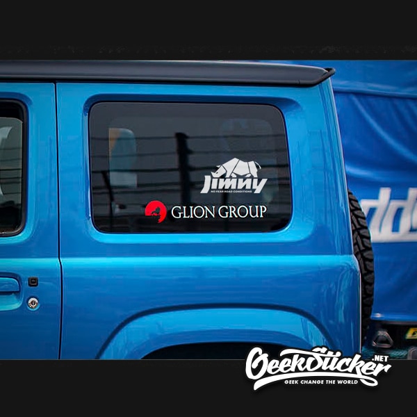 Jimny cubist rhino sticker decal -2
