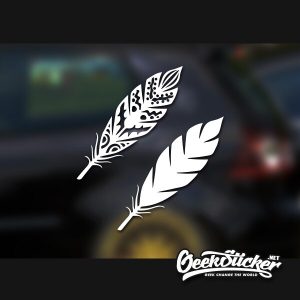 2type Feather Stickers Universal