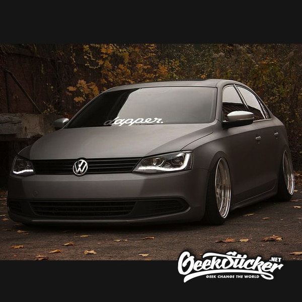 dapper Front windshield sticker