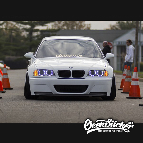 dapper Front windshield sticker