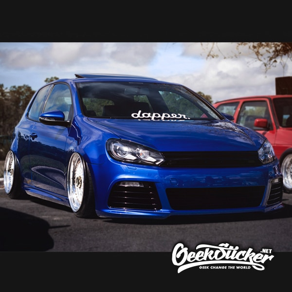 dapper Front windshield sticker