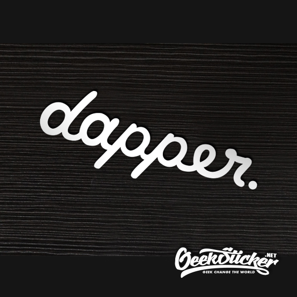 dapper Front windshield sticker