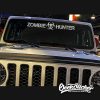Zombie Hunter Windshield decal sticker