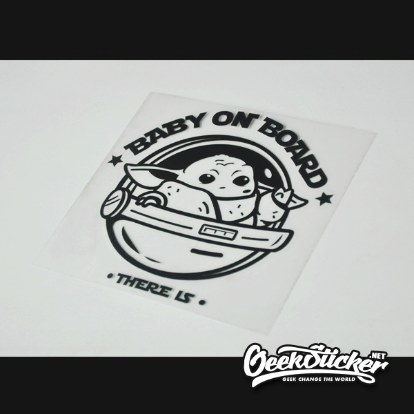 Baby Yoda car decal