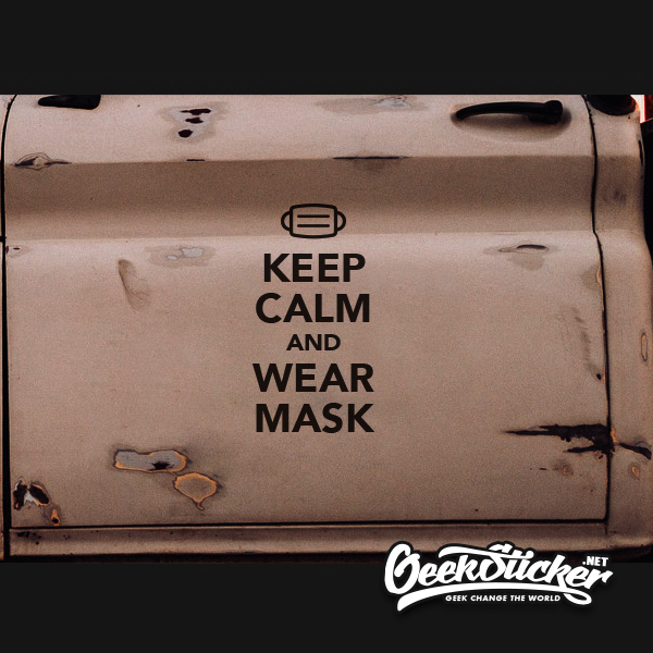 WEAR MASK Decal Sticker