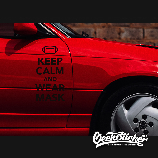 WEAR MASK Decal Sticker