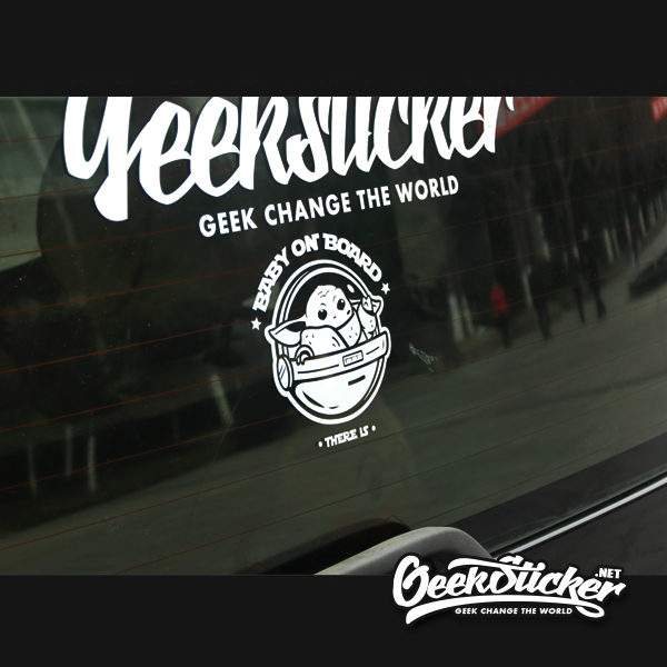 Baby Yoda car decal