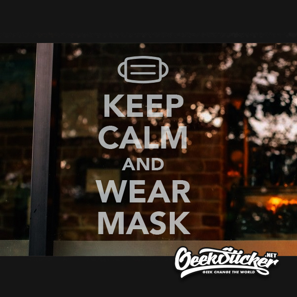 WEAR MASK Decal Sticker