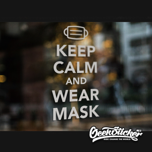 WEAR MASK Decal Sticker