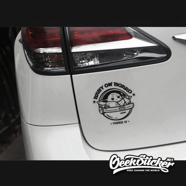 Baby Yoda car decal