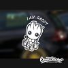 Cartoon Cute Baby Groot Car Decal -6