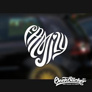 Heart Family Decal Stickers