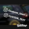 Custom Instagram Decal for Car