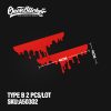 2pcs Blood Car Stickers