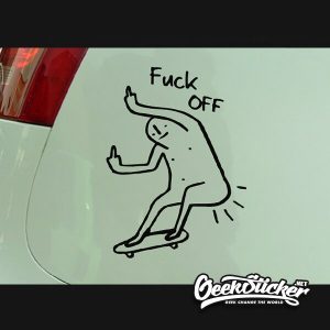 Fuxk off Universal Warning Decal