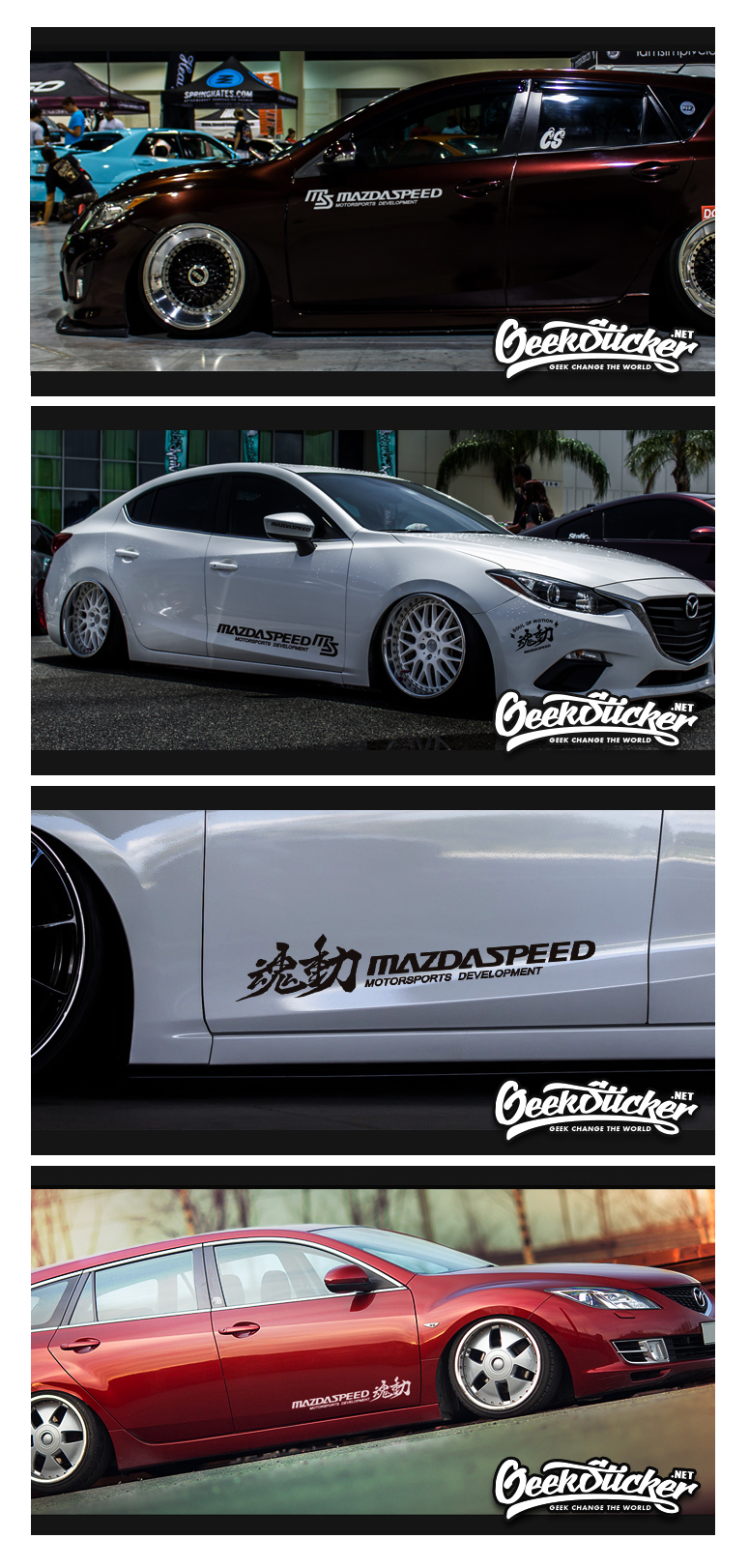 mazdaspeed side door decal sticker