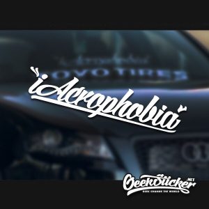 iAcrophobia Front Windshield Decal Sticker