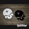 Lightning bolt skull Universal Sticker