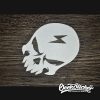 Lightning bolt skull Universal Sticker