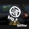No drinking JDM Style Warning Stickers