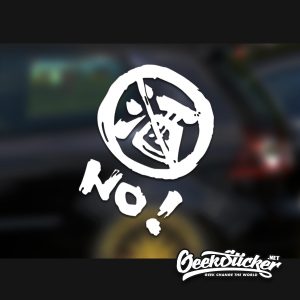 No drinking JDM Style Warning Stickers