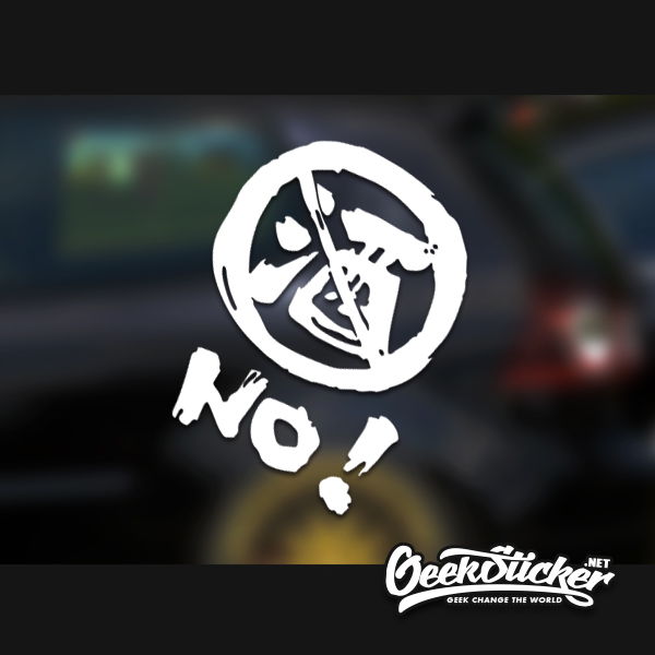 No drinking JDM Style Warning Stickers