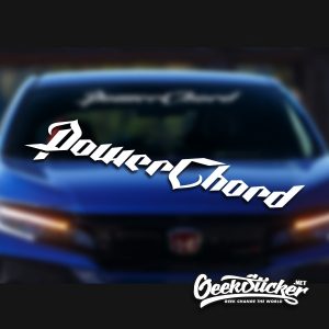 PowerChord Car Window Windshield Decal Stickers