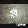 Cute skull ice cream Decals-3
