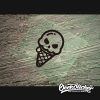 Cute skull ice cream Decals-1