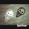 Cute skull ice cream Decals-2