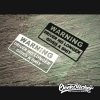 Warning funny Bumper Sticker