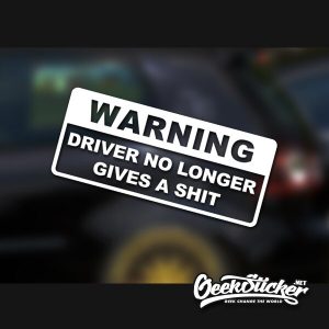 Warning funny Bumper Sticker