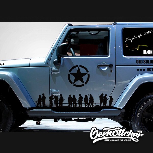 Five-Pointed JEEP Star decal-4