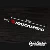 MAZDASPEED Rain Wiper Decal Stickers
