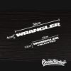 Jeep Wrangler Car Decal Stickers - GS2069W