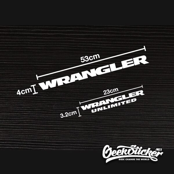 Jeep Wrangler Car Decal Stickers - GS2069W