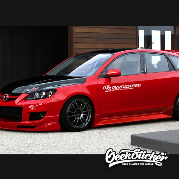 mazdaspeed side door decal sticker