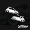 Abarth Fiat 500 Stickers Cartoon silhouette Decal