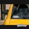Abarth Fiat 500 Stickers Cartoon silhouette Decal
