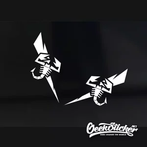 Abarth Lightning Scorpion Sticker Decal