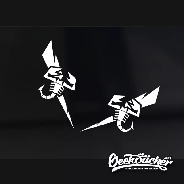 Abarth Lightning Scorpion Sticker Decal