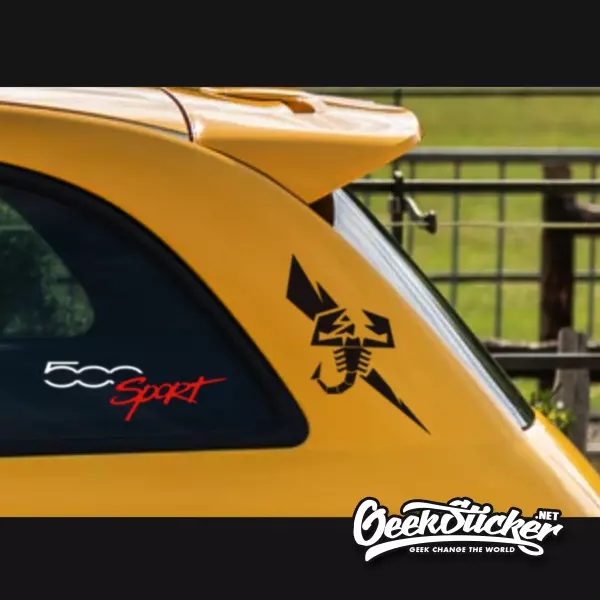 Abarth Lightning Scorpion Sticker Decal