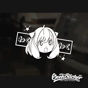 Anya Forger SpyxFamily JDM Anime Car Stickers Decal 1